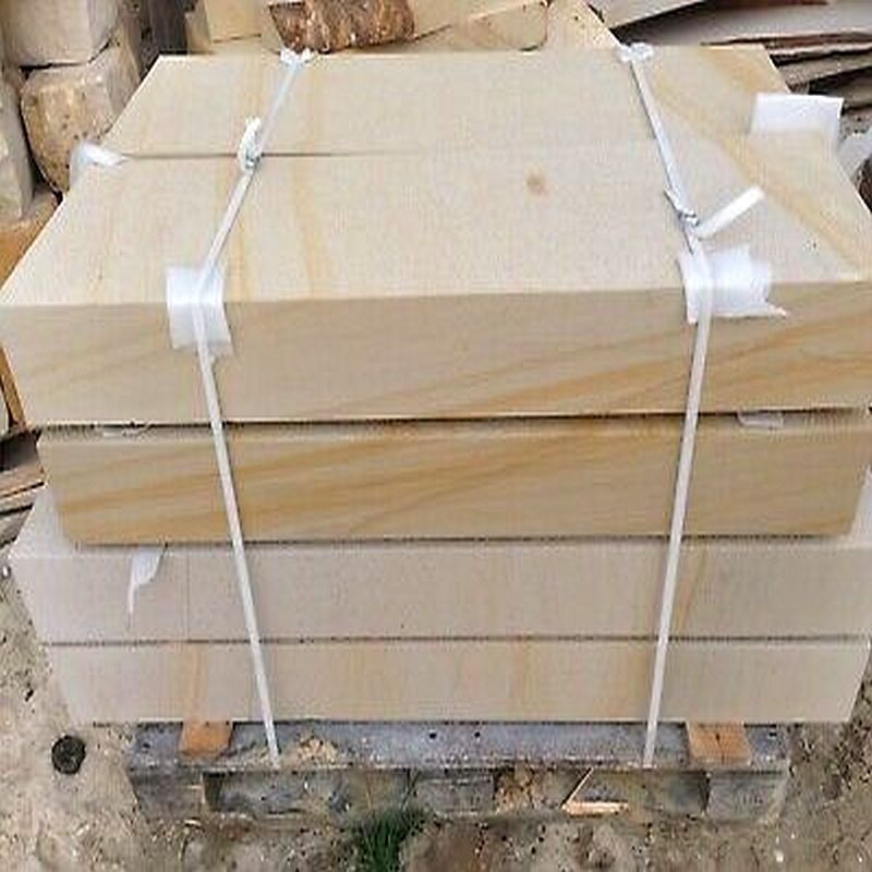 18 x 45 cm Sandstein Blockstufen Geltona gelb