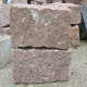 25 x 25 cm Granit Kleinmauersteine Raudona rot