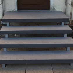 8 x 35 cm Granit Trittstufen Alvaro anthrazit 200 cm lang