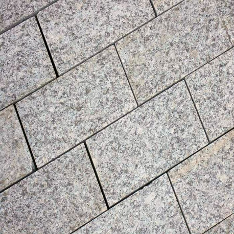 8 cm starke Granit Pflasterplatten Griys hellgrau 30 x 20 cm