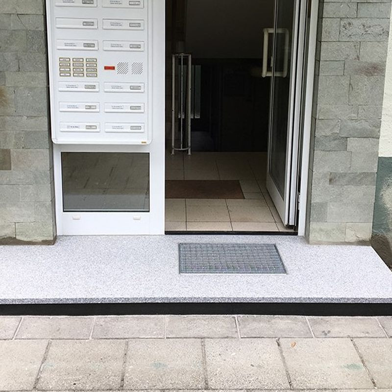 6 cm starke Granit Podestplatten Griys hellgrau 100 x 100 cm