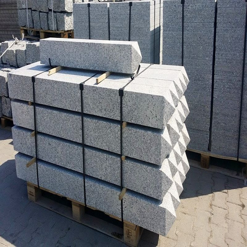 20 x 20 cm Limes Granitpfosten Griys hellgrau 150 cm lang