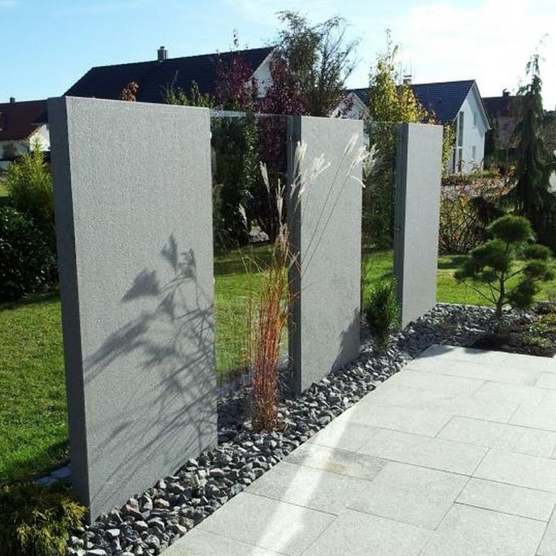 10 x 100 cm Granit Sichtschutz Alvaro anthrazit