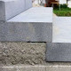 15 x 40 cm Granit Blockstufen Alvaro anthrazit Detail