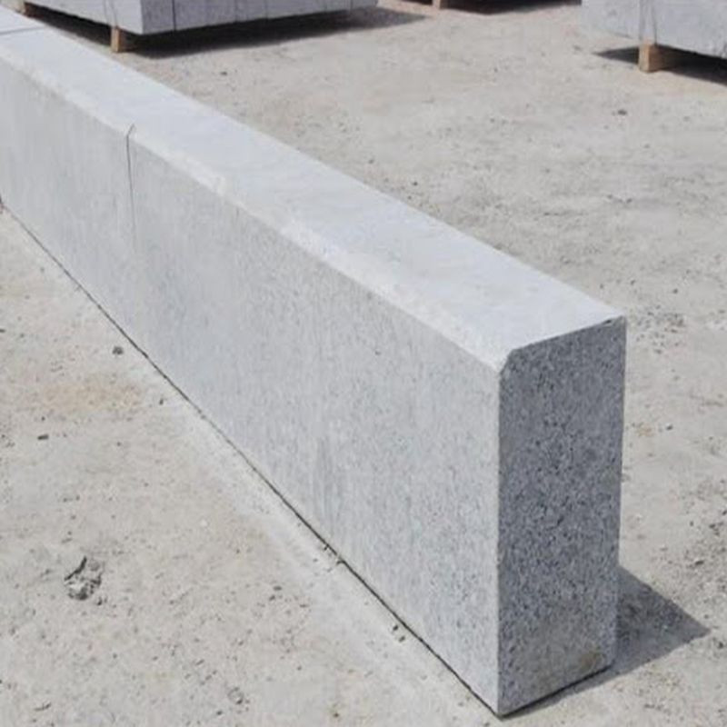 10 x 25 cm Granit-Bordsteine Elena weiß grau