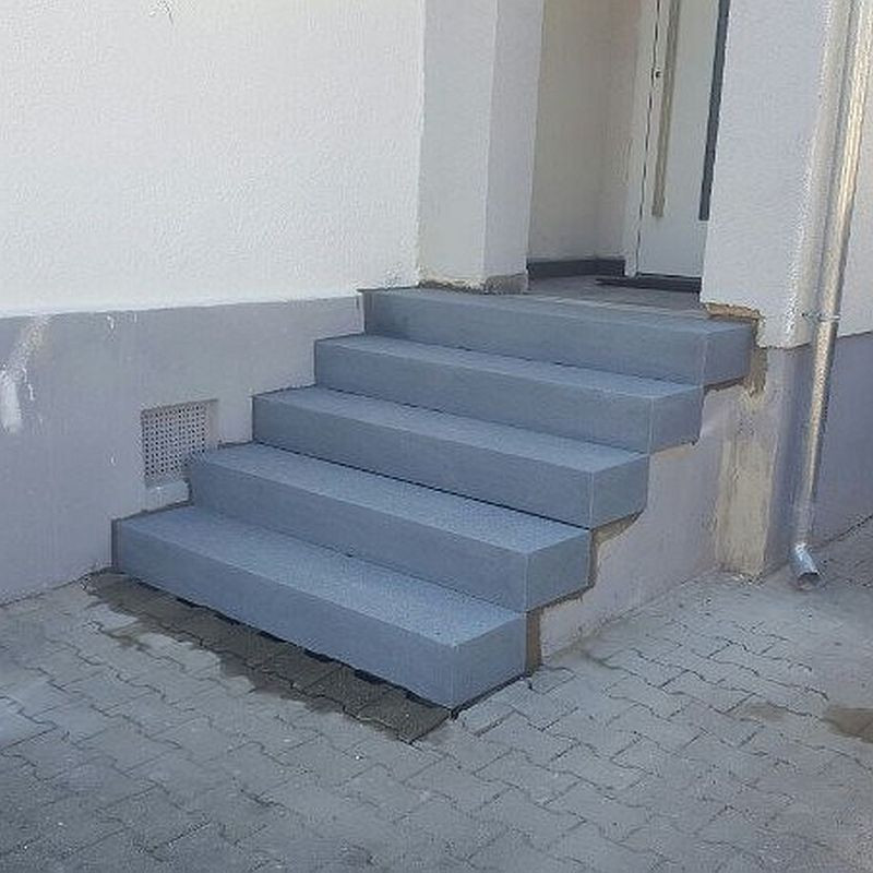 18 x 45 cm Granit Blockstufen Alvaro anthrazit 200 cm lang