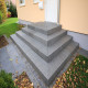 20 x 45 cm Granit-Blockstufen Alvaro anthrazit