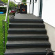 8 x 35 cm Granit Trittstufen Pedro Black schwarz 250 cm lang
