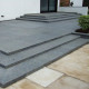 8 cm Granit Podestplatte Alvaro anthrazit 100 x 100 cm