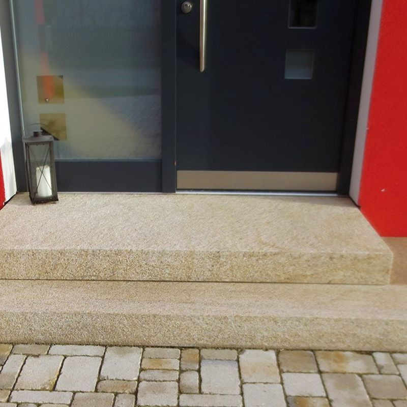 18 cm starke Granit Podestplatte Tiago hellgelb