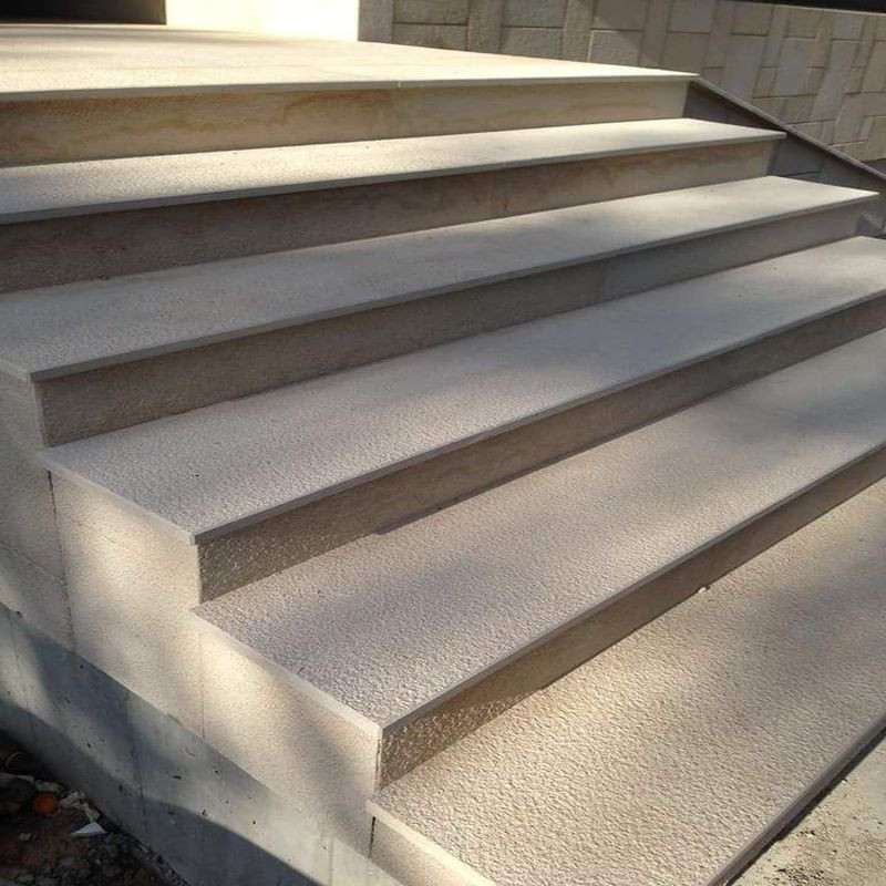 4 x 35 cm Granit Trittstufen Tiago gelb