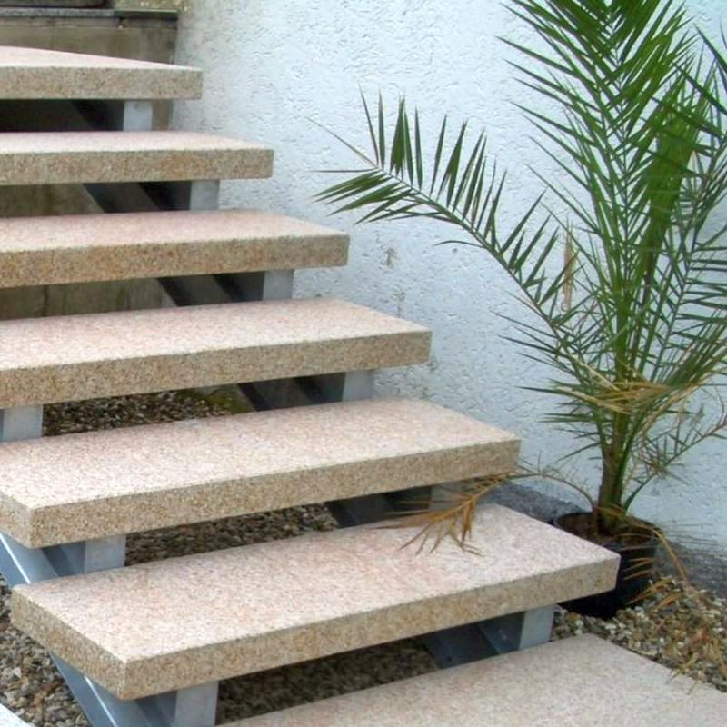 8 x 35 cm Granit Trittstufen Tiago gelb