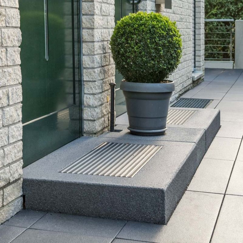 20 cm Granit Podestplatte Alvaro anthrazit